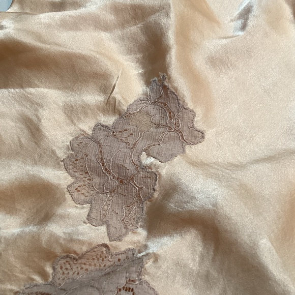 Satin Pink Lace Trim Women’s Sleep Shorts Vintage - Picture 7 of 7